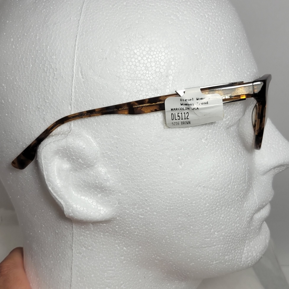 Diesel DL 5112 Brown Round Plastic Eyeglasses Frame 52-16-145 NWT - Picture 14 of 14